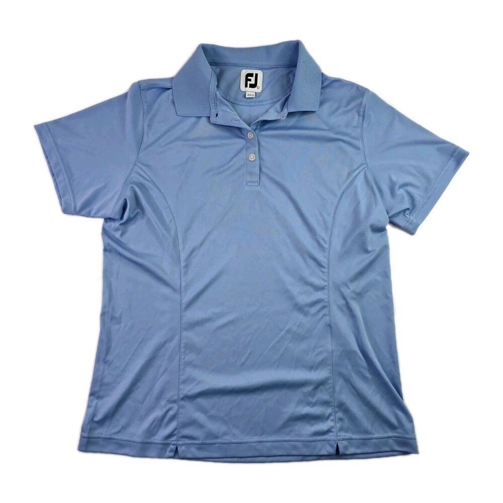 FootJoy Golf Polo Shirt Women’s Size Large  Light Blue Short Sleeve